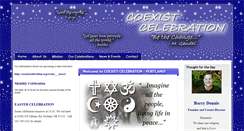 Desktop Screenshot of coexistcelebration.org